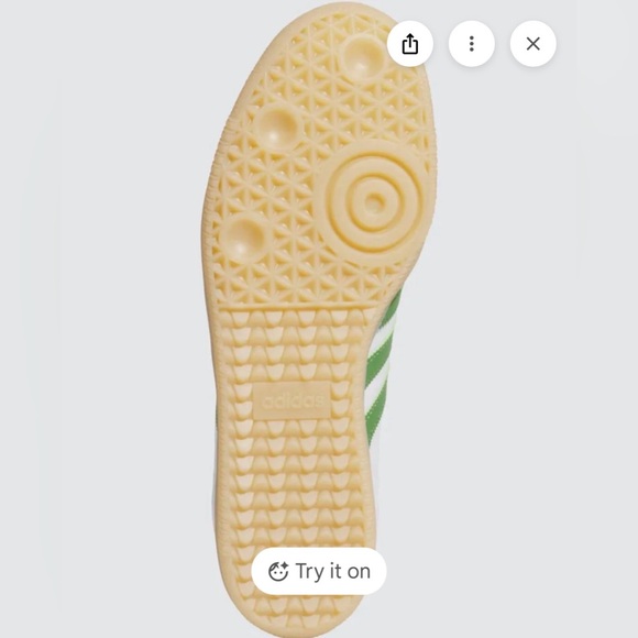 Adidas Men 7.5 women’s 9 Samba ADV White/Green retro inspired sneakers - Picture 3 of 5